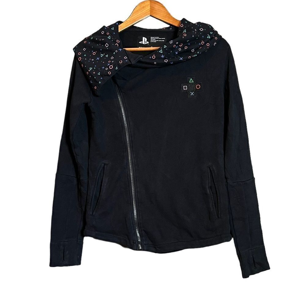 PlayStation black logo hoodie. Size small‎